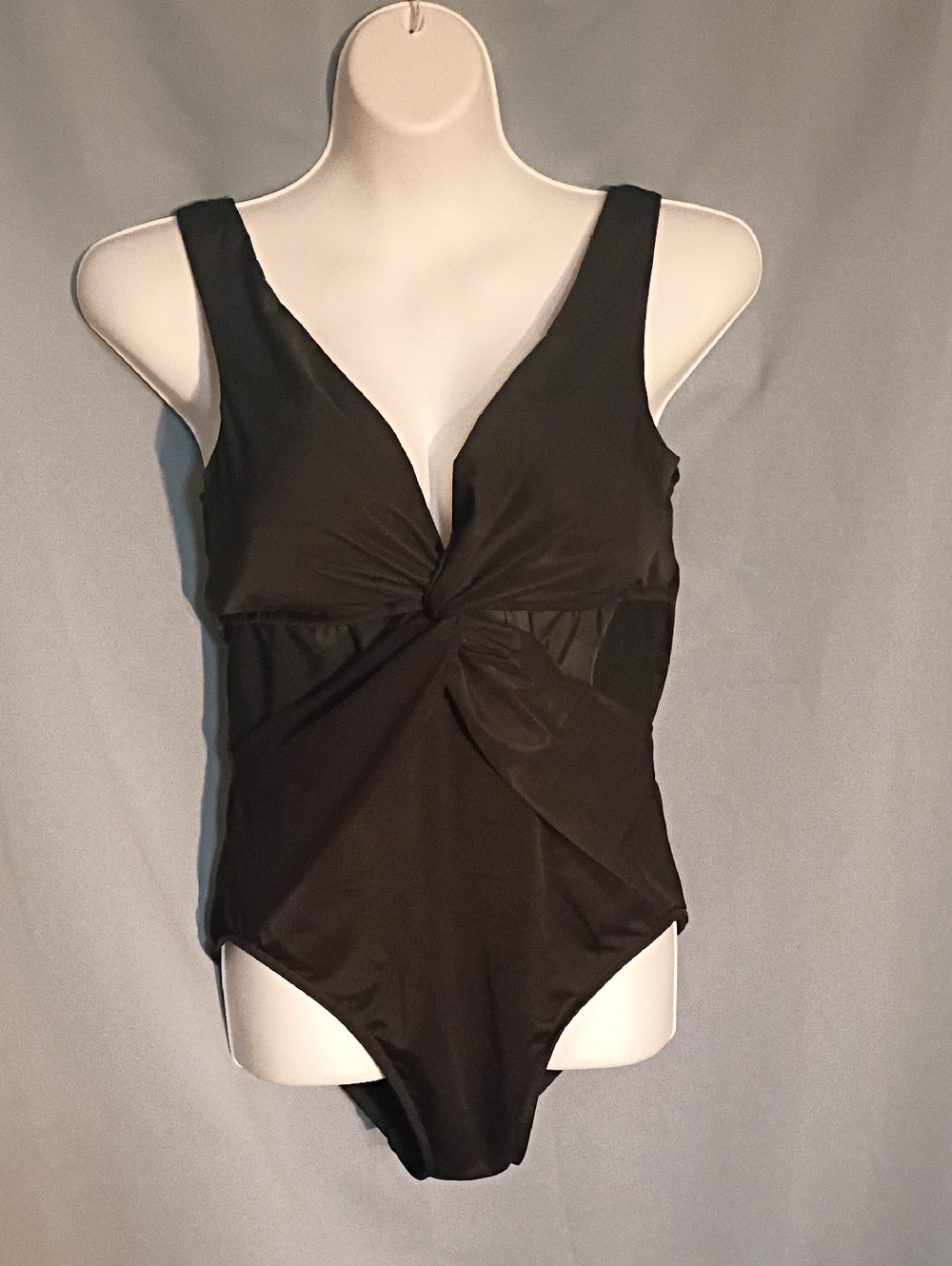 Miraclesuit Black and White Logo Swimwear Tag